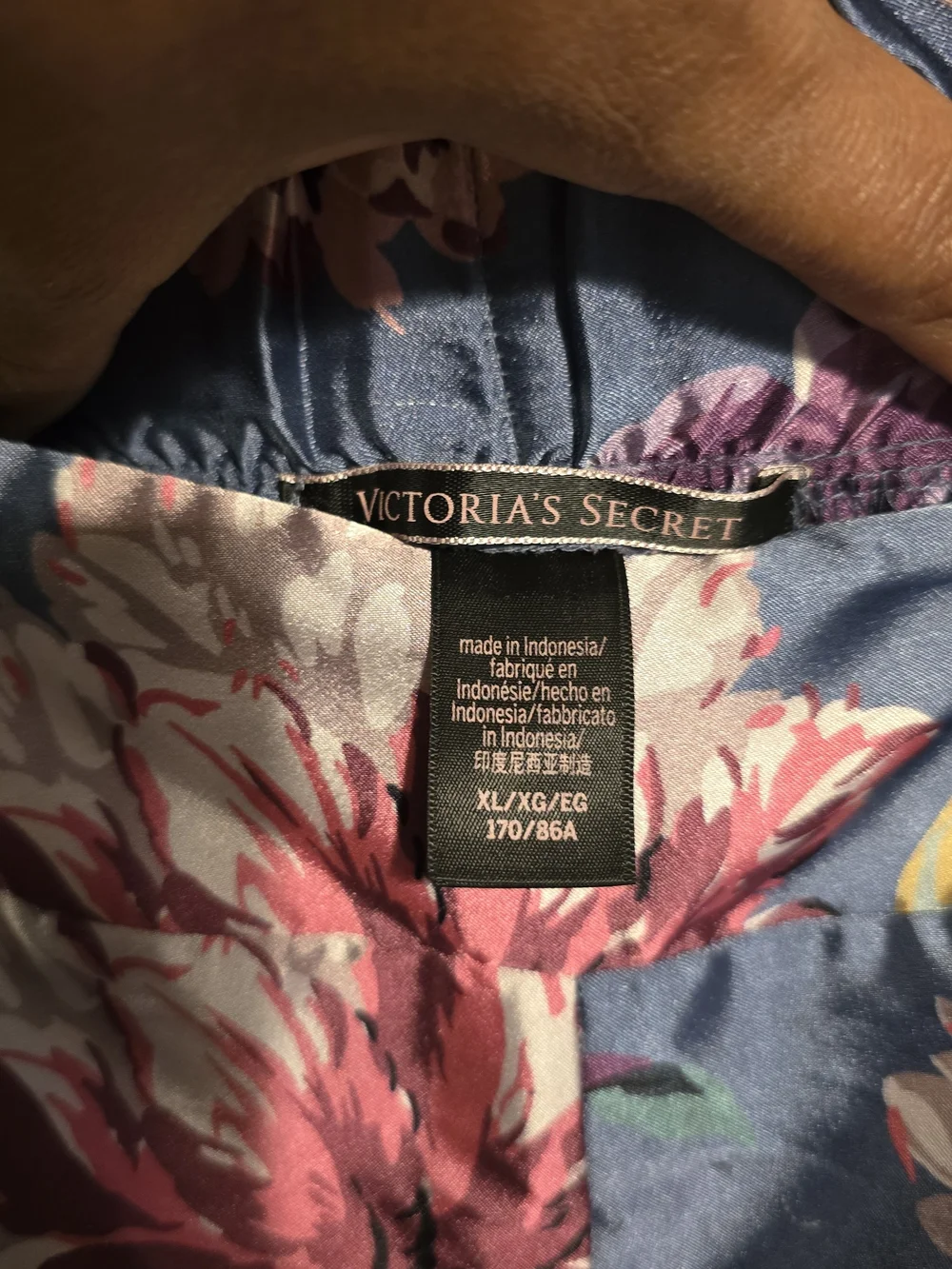 Victoria's Secret Black Satin Floral High-Slit  Pajama Pants I Used As Pants